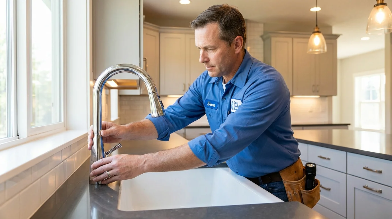 Kitchen faucet installation by Johns Plumbing LLC in Vancouver